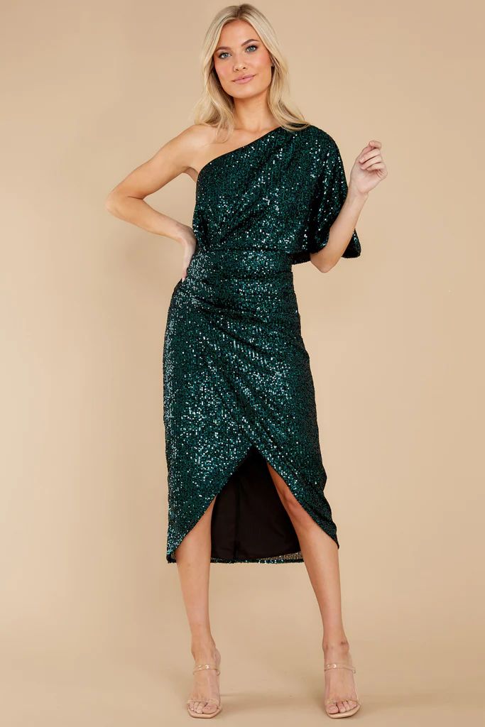 Without Rival Emerald Green Sequin Dress | Red Dress 