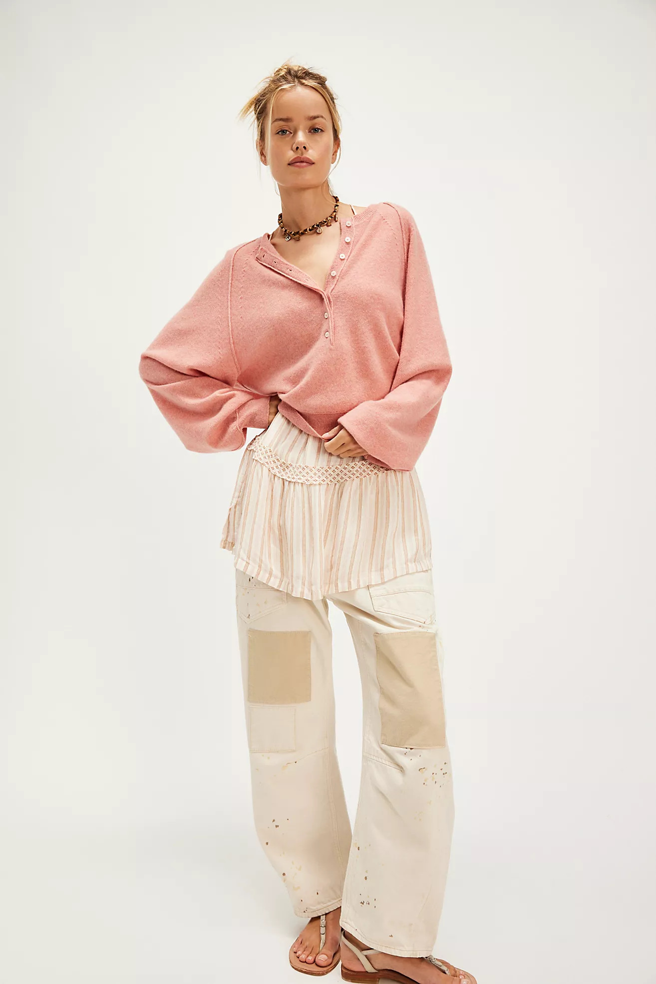 Porta Cashmere Henley | Free People (Global - UK&FR Excluded)