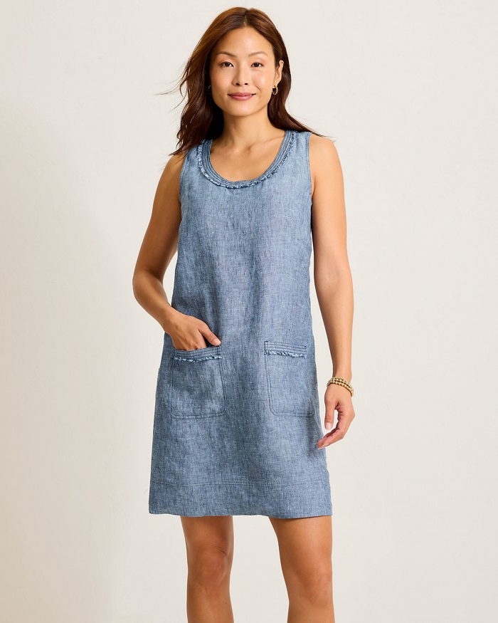 Two Palms Patch Pocket Linen Dress | Tommy Bahama