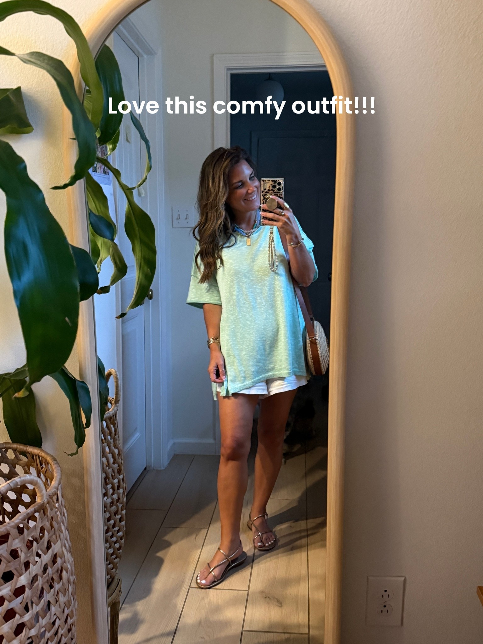 Comfy outfit for errands!! 
Wearing size small in top and medium in shorts.

#LTKmomlife #LTKSeasonal #LTKOver40