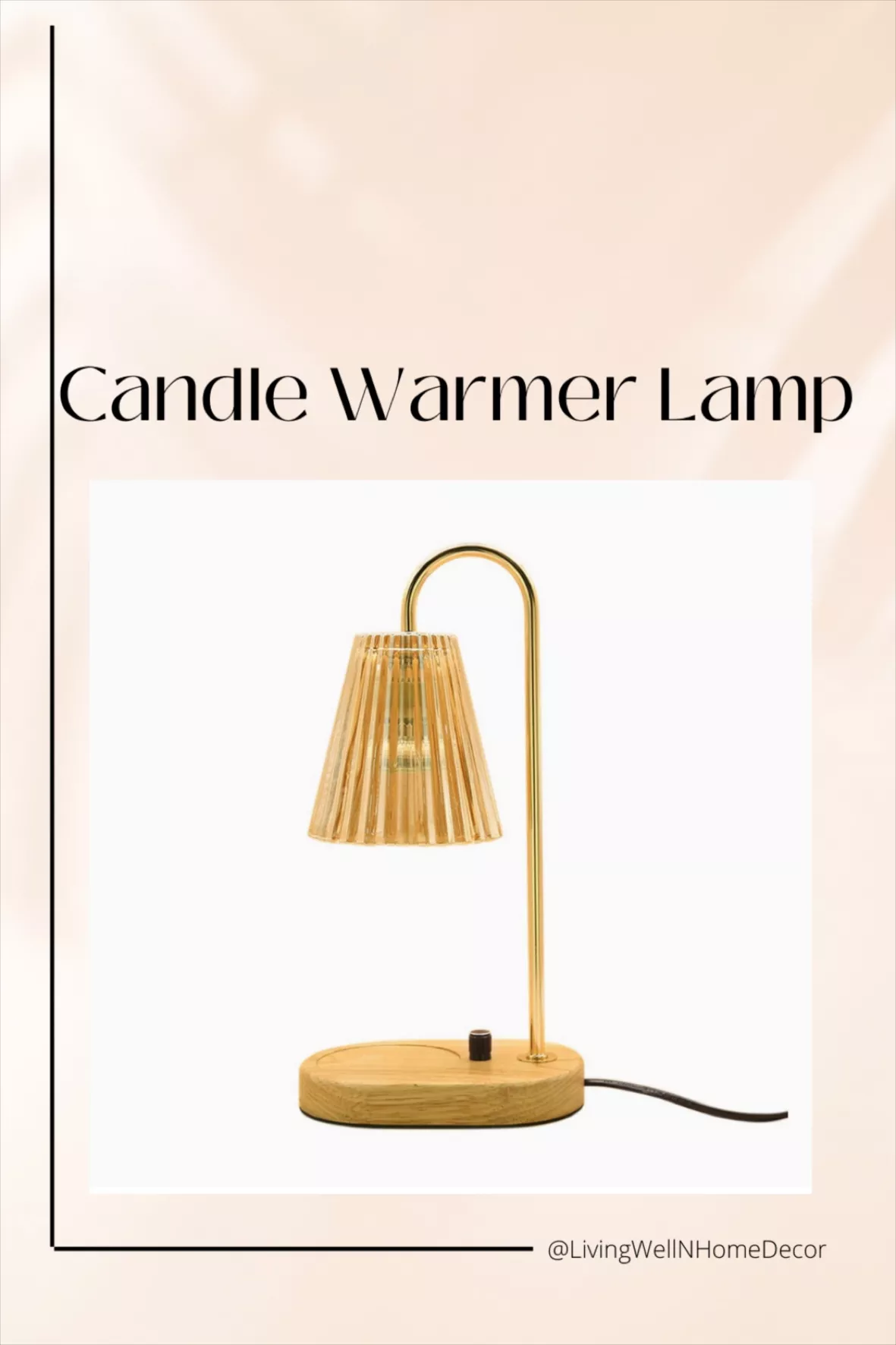 Candle Warmer Lamp, Big Size Perpurity Top Down Candle Lamp, with