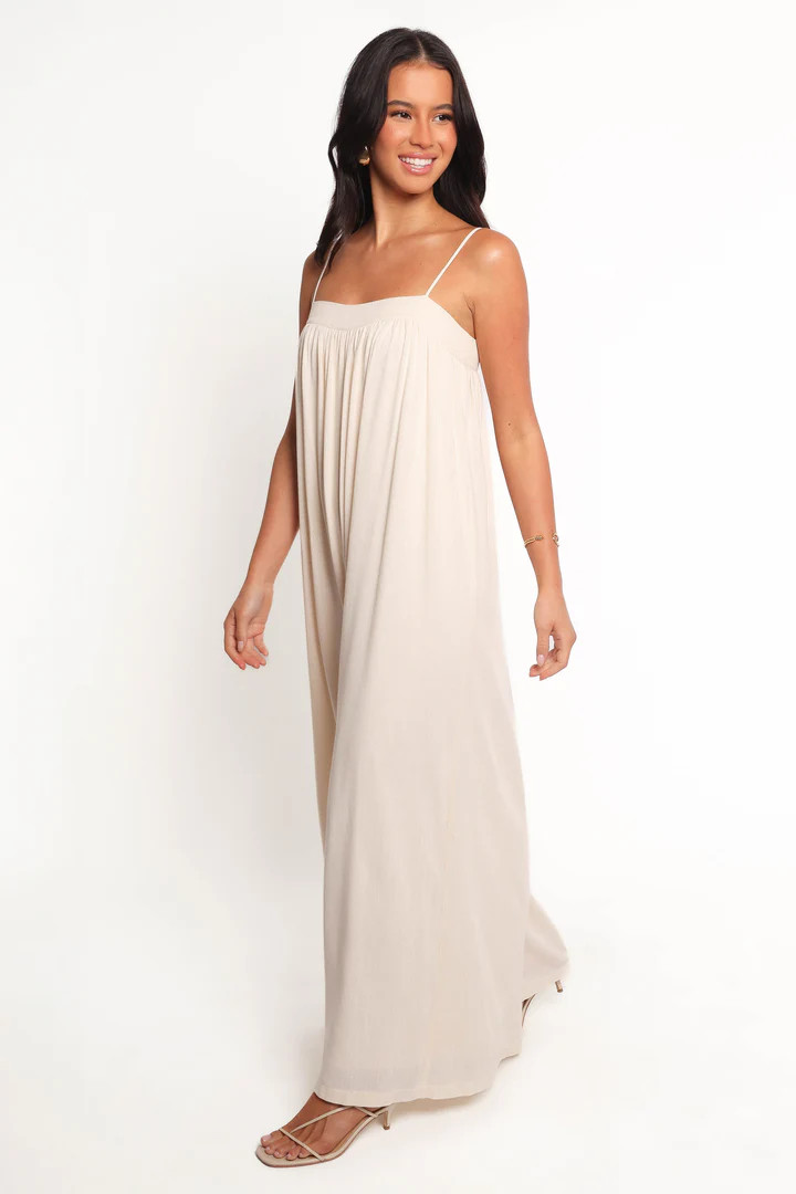 Abegail Flowy Jumpsuit - Cream | Petal & Pup (US)