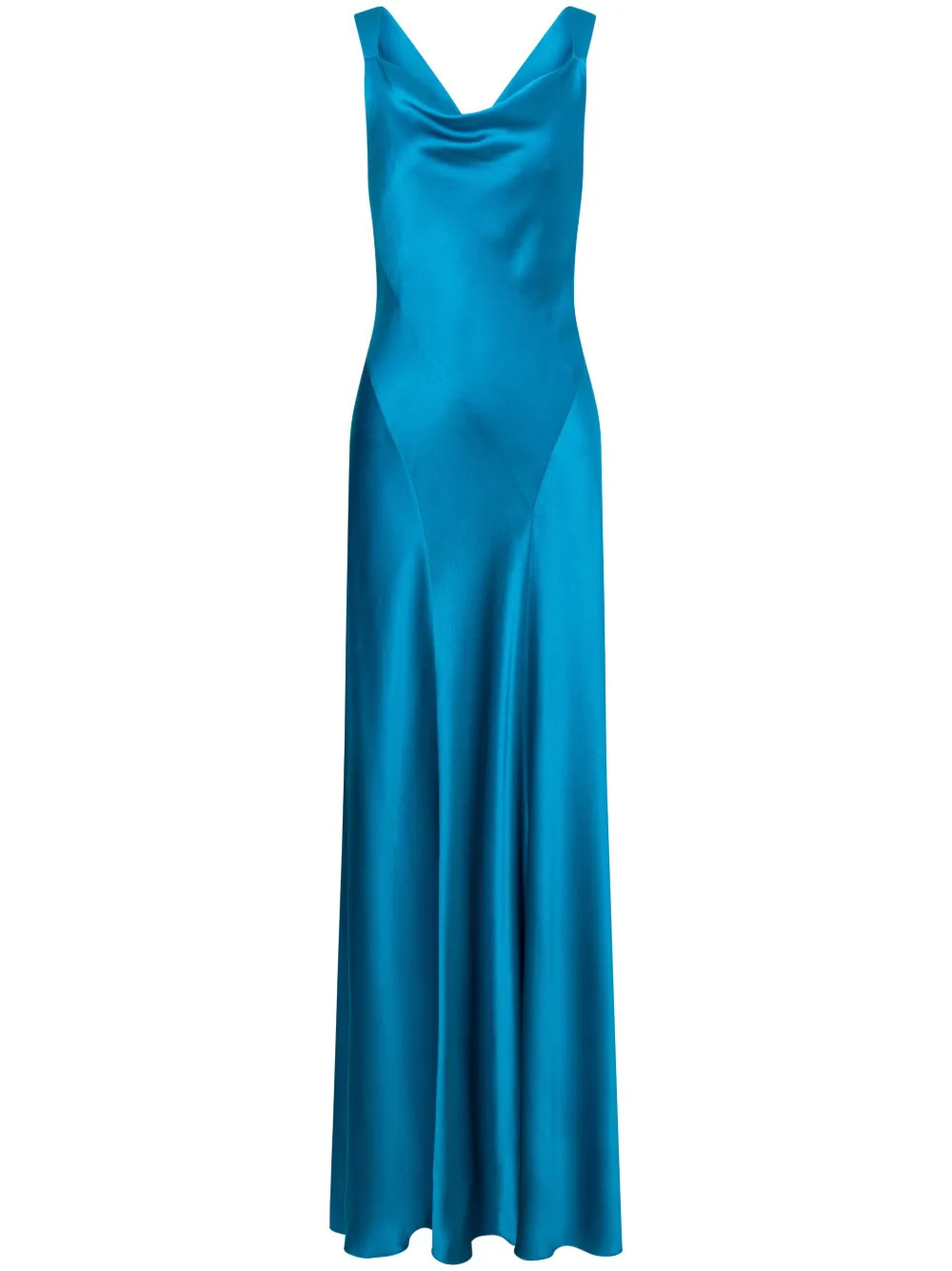 Alberta Ferretti cowl-neck Gown | Blue | FARFETCH AL | Farfetch Global