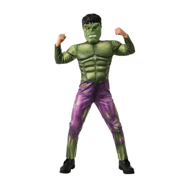 Child Officially Licensed Boys Marvel Hulk Halloween Costume Small, Green - Walmart.com | Walmart (US)