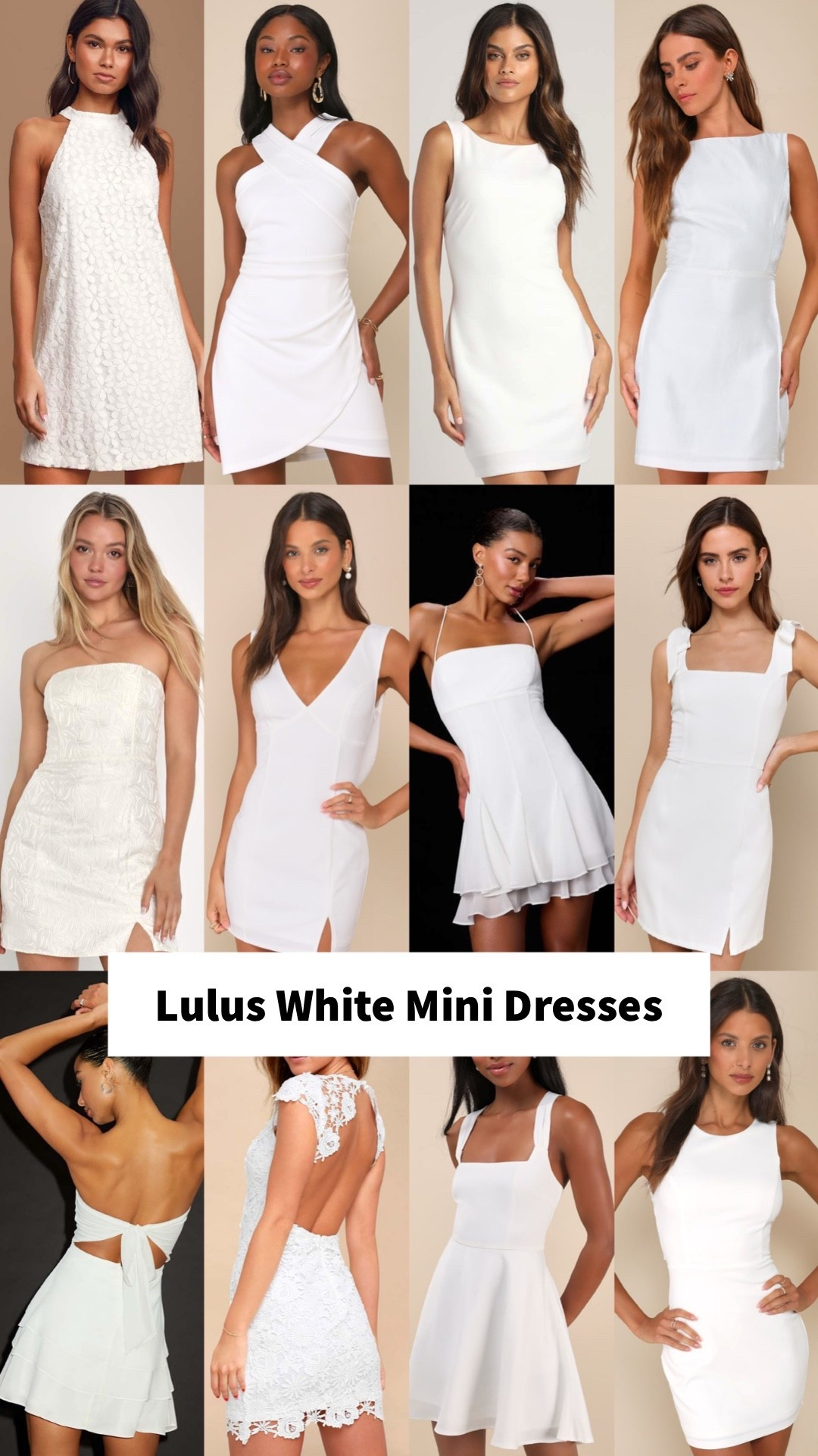 Lulus white mini dresses for the bride to be starting at $49.

Country concert dresses, spring dresses, resort wear 2026, date night dresses, bachelorette weekend, bachelorette party dresses, honeymoon packing, bridal shower dresses, engagement photo shoot, festival dresses, graduation dresses.

#LTKWedding #LTKFestival #LTKSeasonal