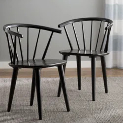 Langley Street Arielle Rubber Wood Windsor Back Side Chair | Wayfair North America