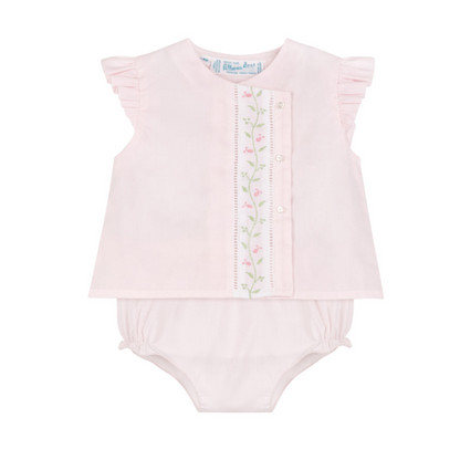 Pink Floral Vine Diaper Set | Feltman Brothers