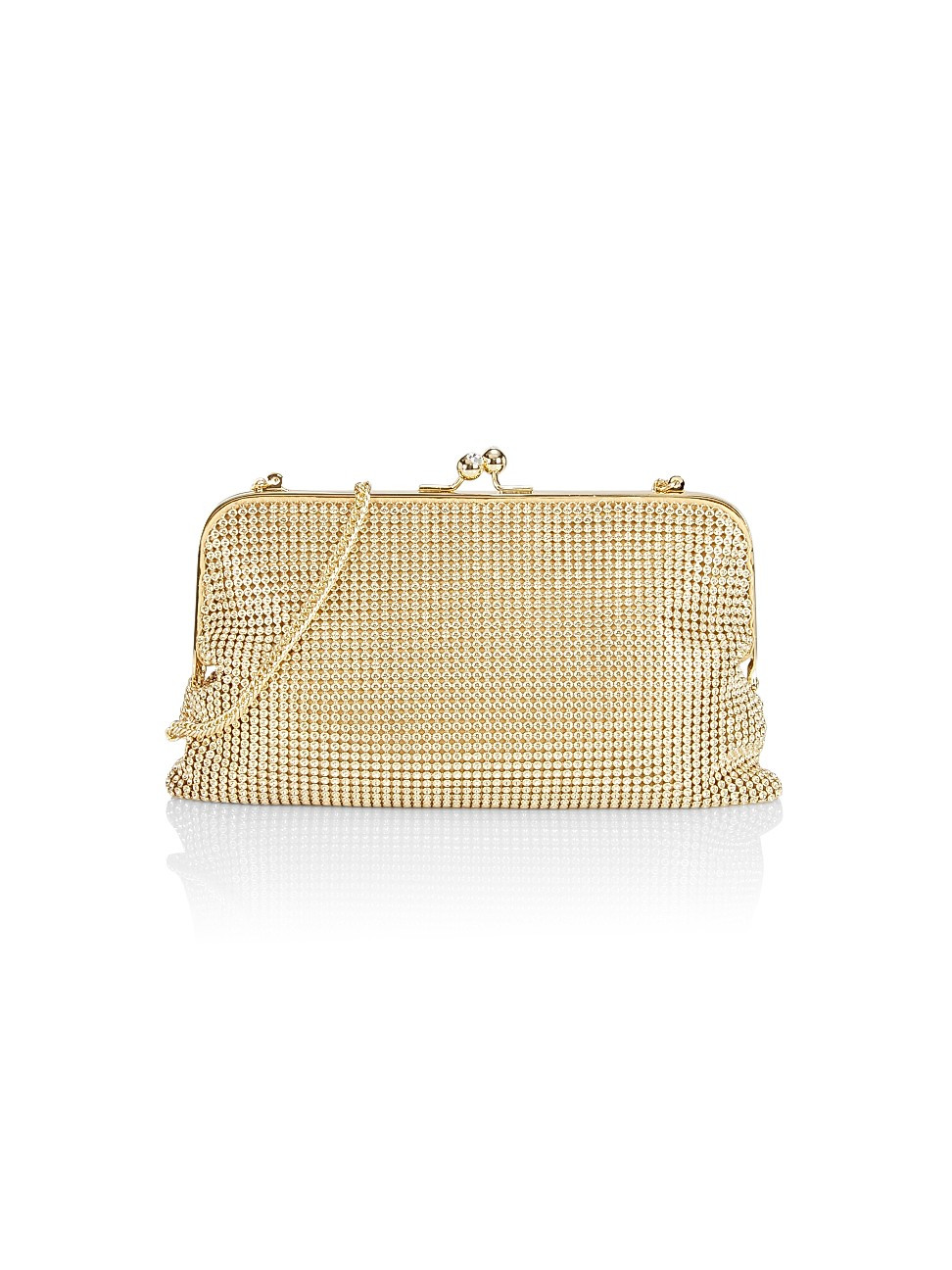 Women's Dimple Mesh Clutch - Gold | Saks Fifth Avenue