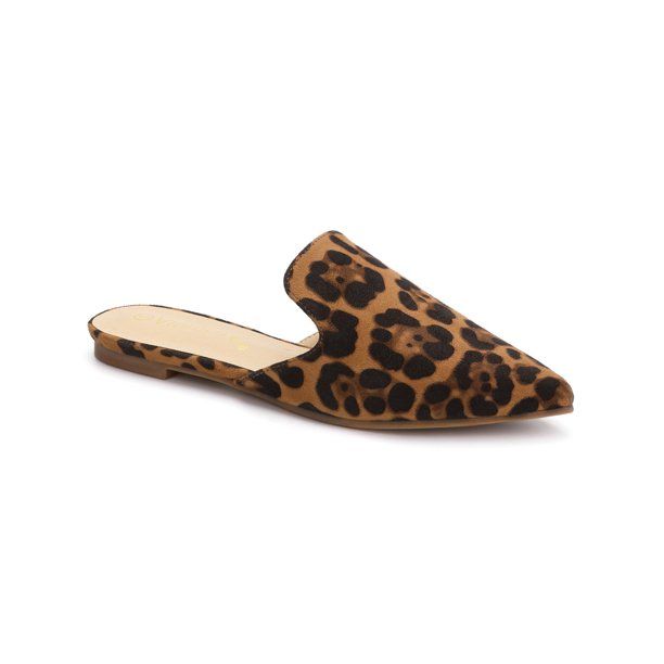 Allegra K Women's Casual Pointy Toe Flat Slides Mules Shoes - Walmart.com | Walmart (US)