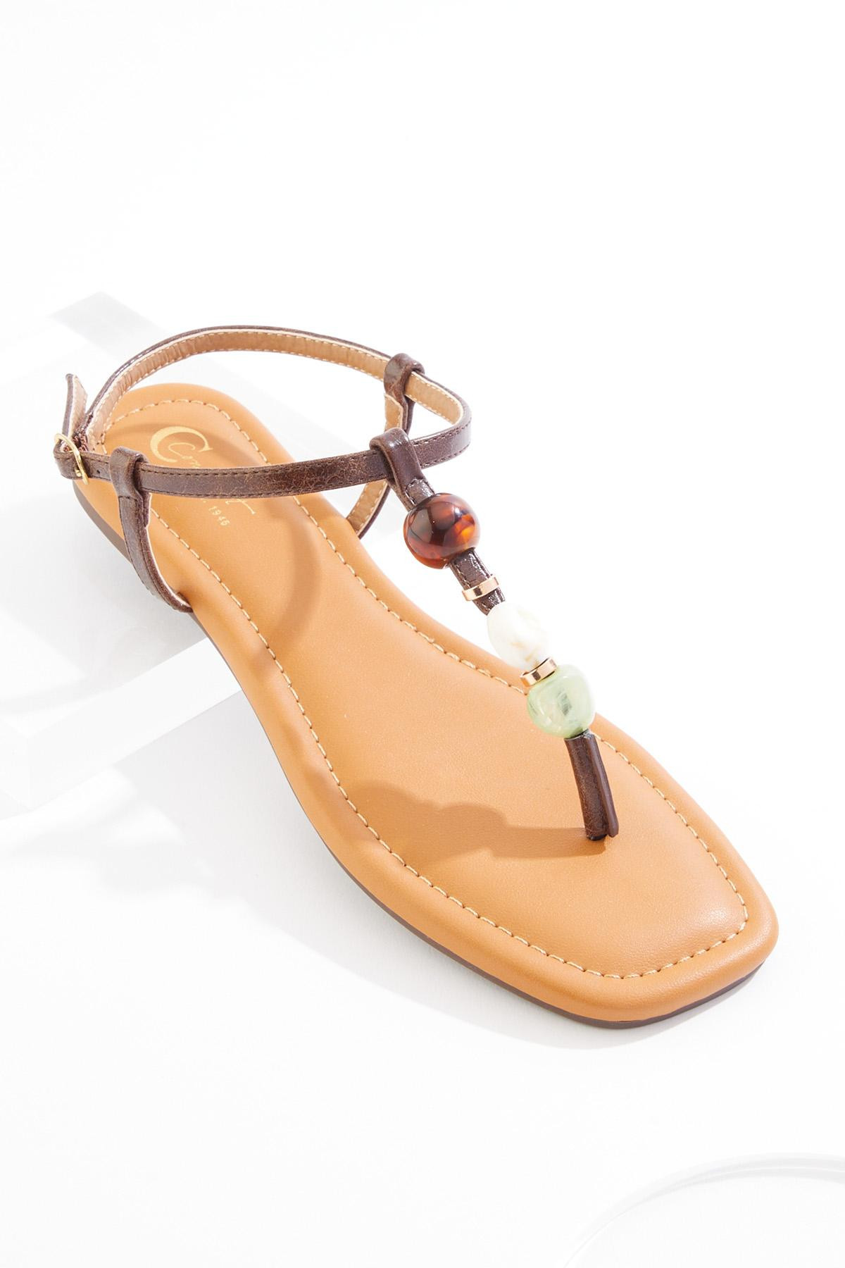 Chunky Bead Sandals | Cato Fashions