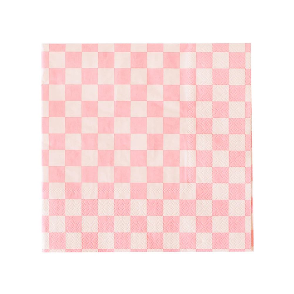 Check It! Tickle Me Pink Large Napkins | Shop Sweet Lulu