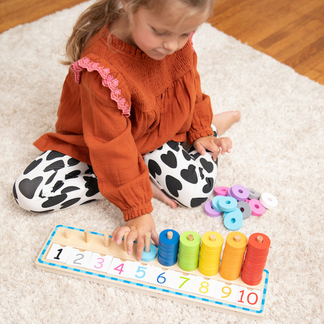 Count and Sort Stacking Tower | Fat Brain Toys