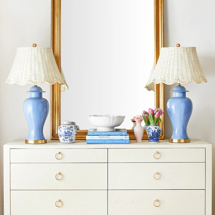 Iris Rattan 18” Lampshade | Caitlin Wilson Design