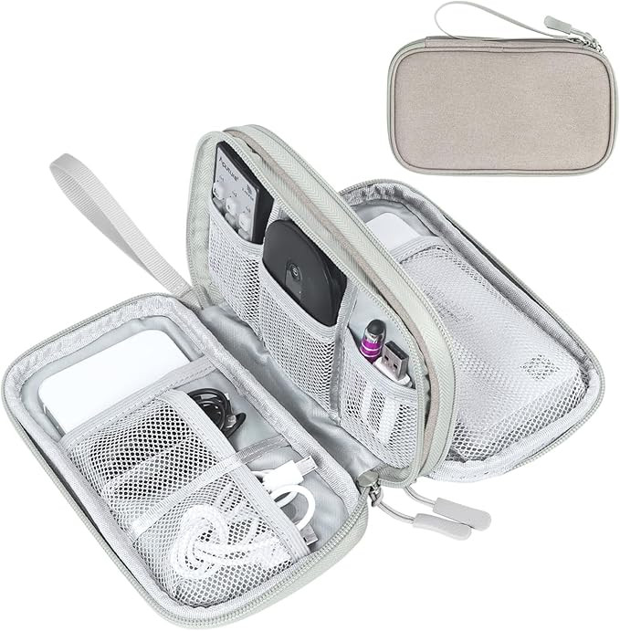 FYY Electronic Organizer, Travel Cable Organizer Bag Pouch Electronic Accessories Carry Case Port... | Amazon (US)