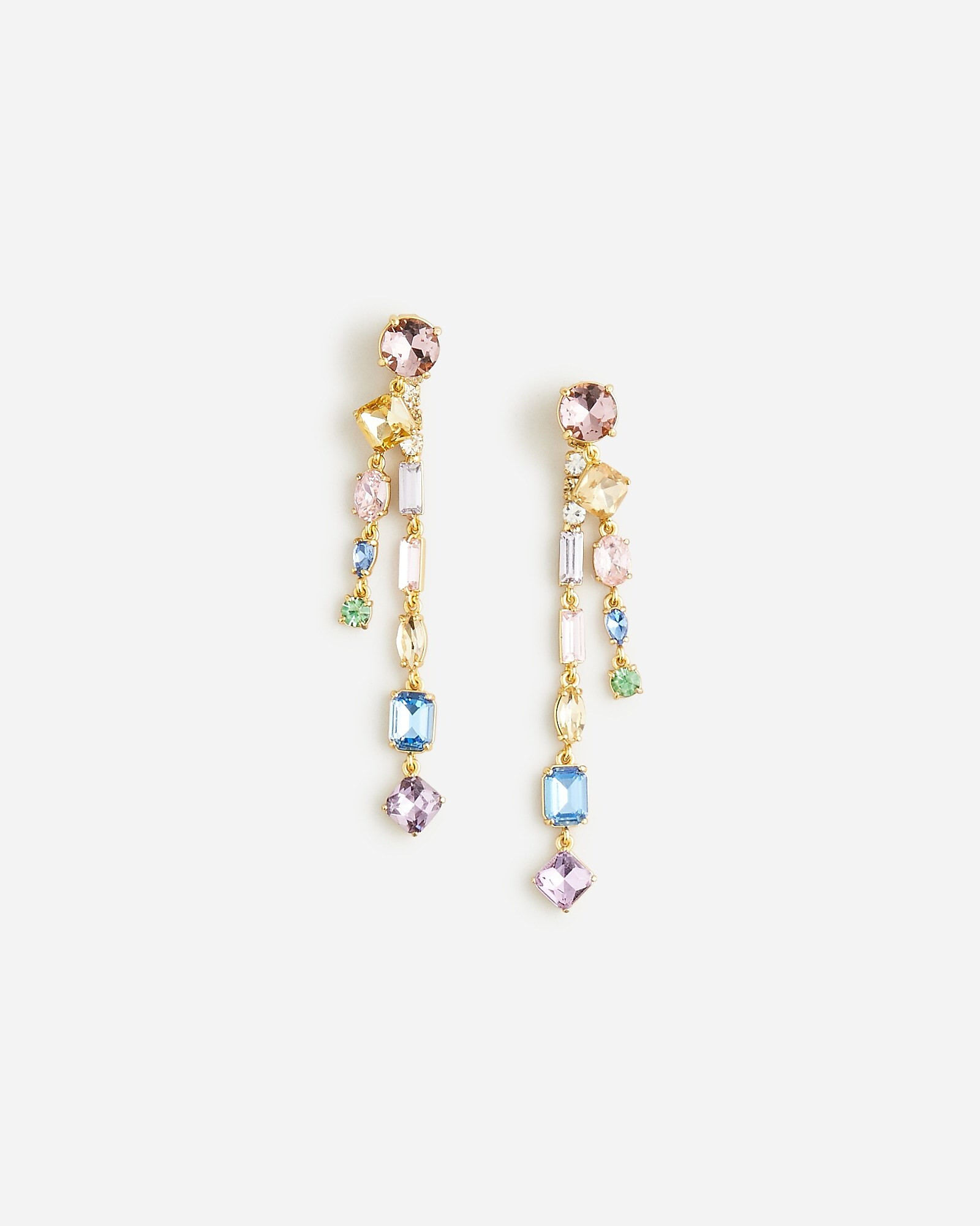 Crystal jacket drop earrings | J. Crew US