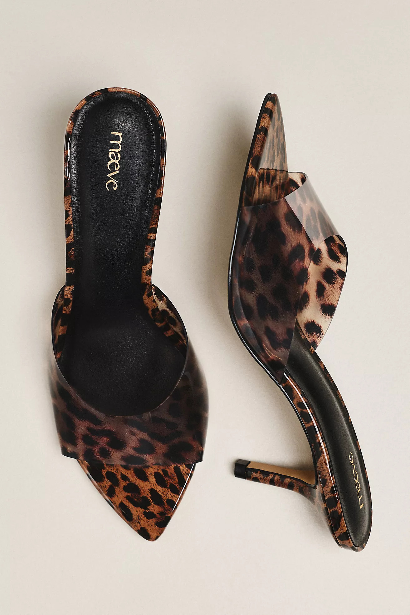Gianna PVC Pointed-Toe Mule Heels | Anthropologie (US)