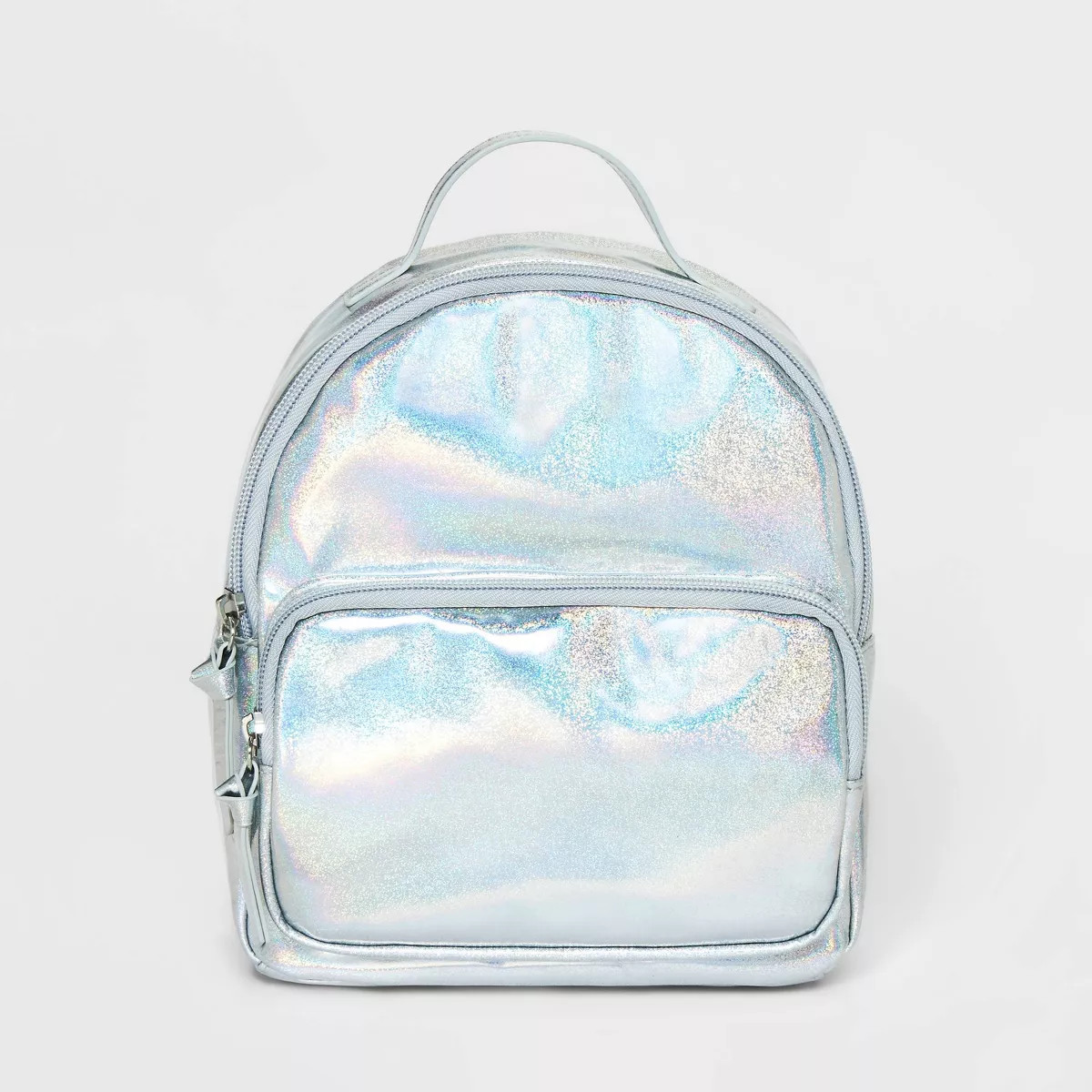 Girls' 8.75" Hologram Mini Backpack - art class™ Silver | Target