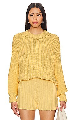 The Knotty Ones Delcia Sweater in Lemon from Revolve.com | Revolve Clothing (Global)