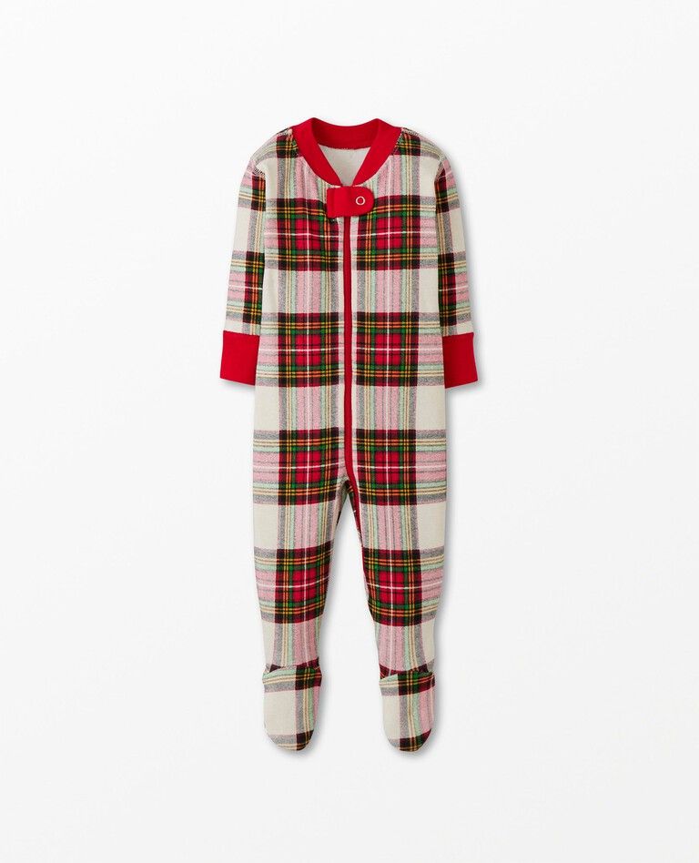 Baby Holiday Print Zip Footed Sleeper | Hanna Andersson