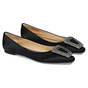 Badgley Mischka Women's Emerie Slip On Embellished Flat Black Size 6.5 MSRP $225 | Poshmark