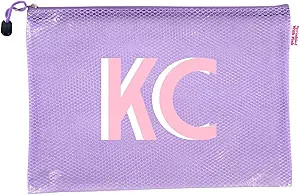 The Original Personalized Shadow Monogram Pool Pouch - Small or Large Water-Resistant PVC Bag for... | Amazon (US)