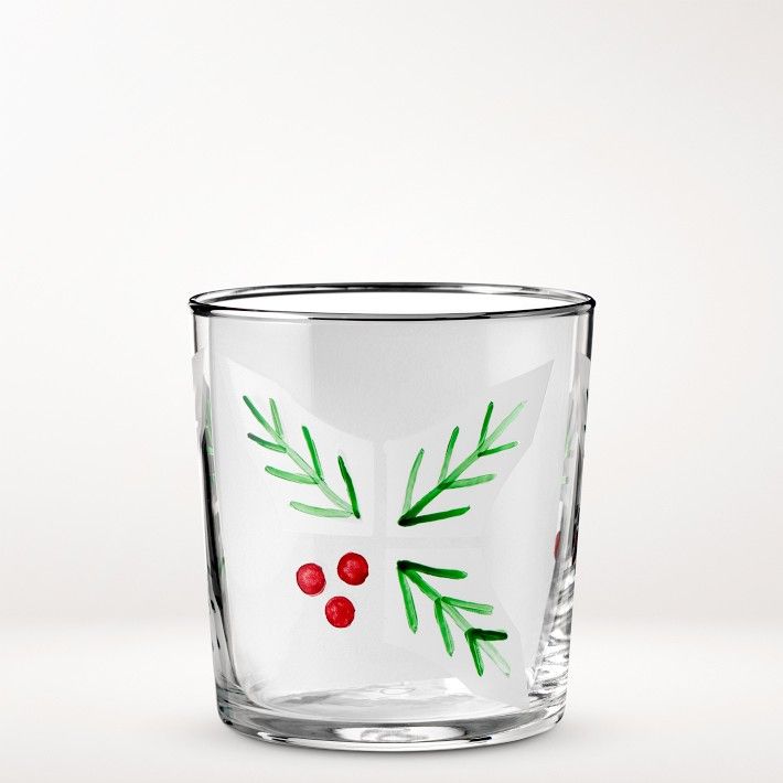 Holly Etched Tumblers | Williams-Sonoma