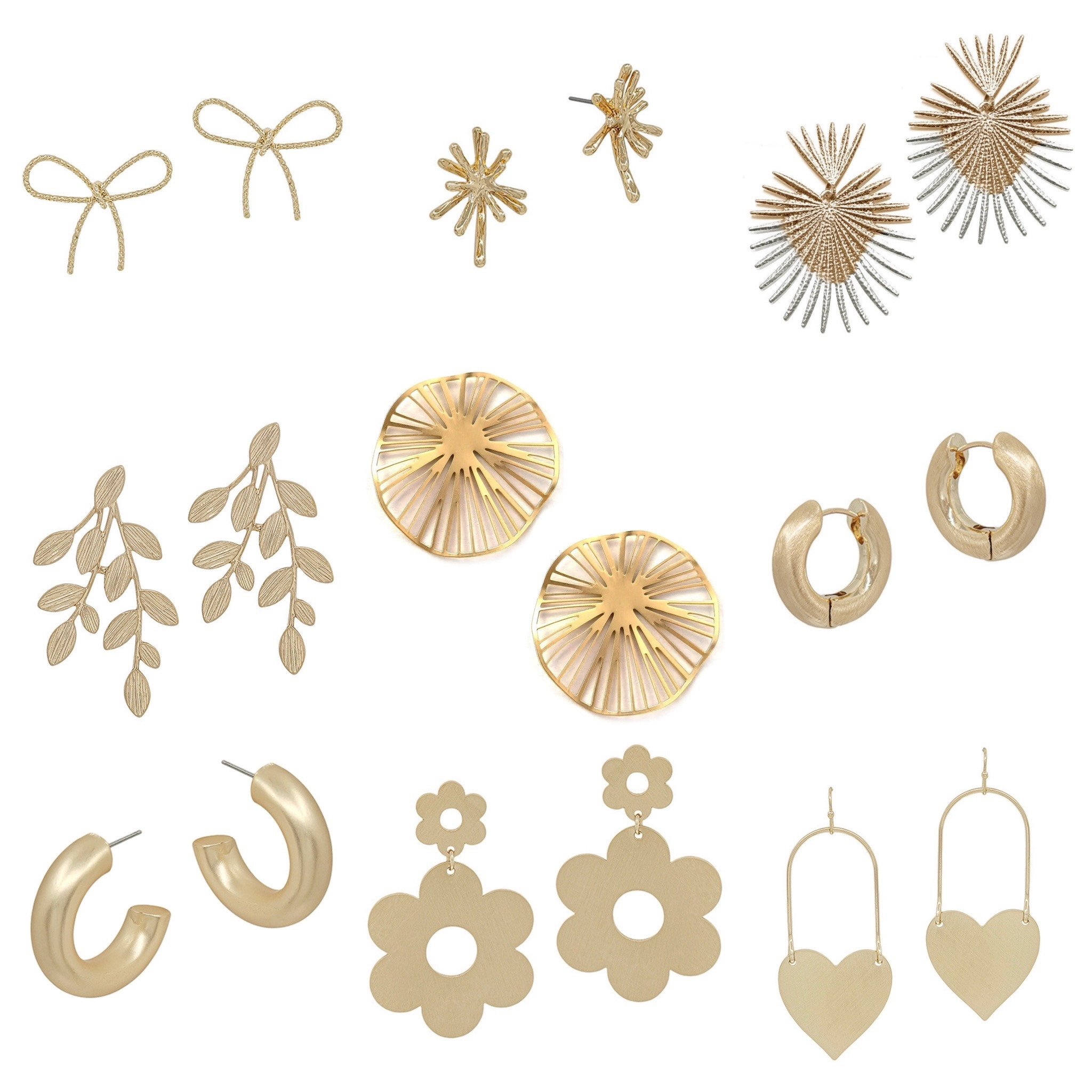 Gold earring buying spree! #earrings 