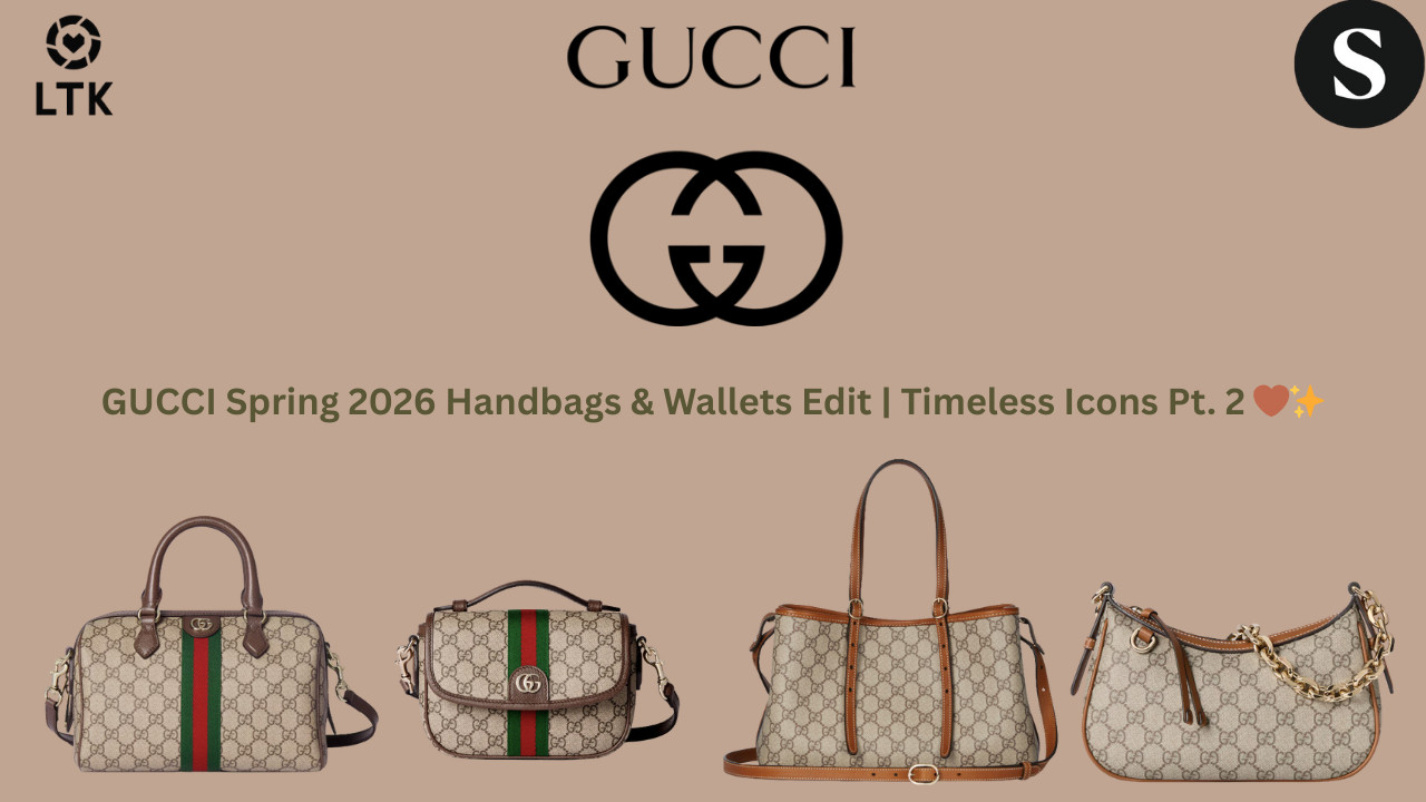 GUCCI Spring 2026 Handbags & Wallets Edit | Timeless Icons Pt. 2 🤎✨

Part 2 of my Gucci Spring 2026 handbags edit featuring iconic Ophidia silhouettes and modern GG Emblem classics. These are investment-worthy pieces that blend heritage design with everyday elegance — perfect for a polished, grown-woman wardrobe.
Quiet luxury. Everyday sophistication.
All pieces are linked on ShopMy + LTK ✨



ShopMy:
https://shopmy.us/shop/collections/3447014


LTK:



Ophidia Medium Boston Bag A structured classic with vintage Gucci DNA. The perfect everyday luxury bag with timeless appeal and roomy functionality.
Ophidia Small Top Handle Bag Elegant and feminine with signature Ophidia details. Ideal for elevated day looks or refined evening styling.
GG Emblem Medium Tote Bag Clean, modern, and versatile. This tote delivers effortless luxury for workdays, travel, or chic everyday wear.
GG Emblem Small Shoulder Bag Sleek and understated with signature GG branding. A polished shoulder bag that transitions seamlessly from day to night.


#Gucci #GucciHandbags #OphidiaBag #GGEmblem #LuxuryHandbags #DesignerBags #QuietLuxury #Over50Style #TimelessFashion #LuxuryEdit



Gucci Spring 2026 handbags, Gucci Ophidia bags, Ophidia boston bag Gucci, Ophidia top handle bag, GG Emblem tote bag, GG Emblem shoulder bag, luxury handbags 2026, designer handbags women, quiet luxury Gucci, Gucci accessories edit
 

 #LTKgrwm #LTKootd #LTKOver40
