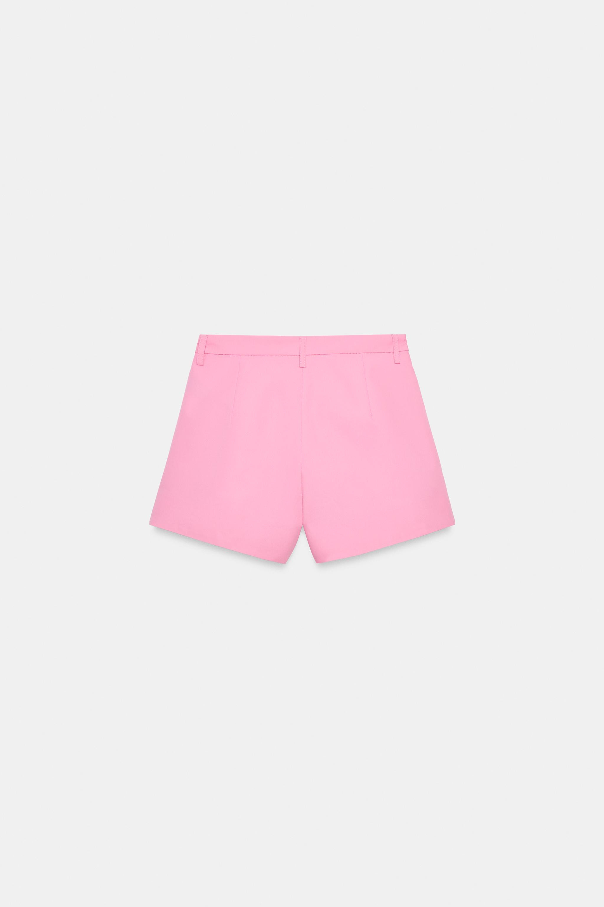 ZW COLLECTION PLEATED SHORTS | Zara US