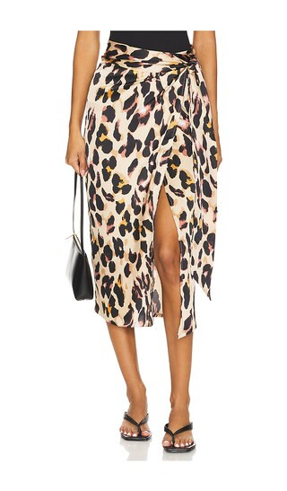 Jaspre Skirt in Leopard | Revolve Clothing (Global)