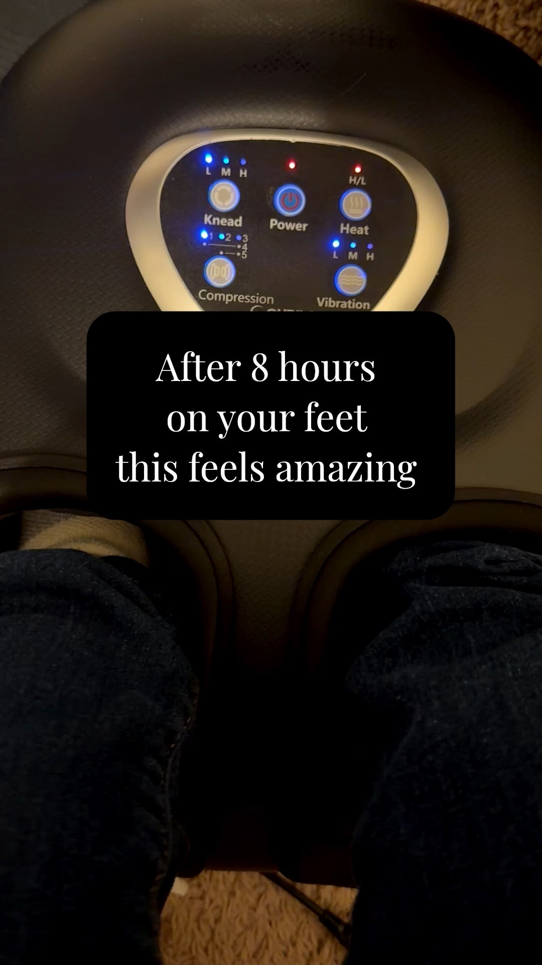 After 8 hours on your feet… this foot massager feels amazing 👣✨ The perfect way to unwind, relax tired feet, and add a little self-care to your nightly routine. If your feet are always aching after work, errands, or chasing kids around all day, you need this in your life.

#FootMassager #SelfCareEssentials #AmazonFinds #RelaxationMustHave #PlantarFasciitisRelief #FootPainRelief #WellnessFinds #LTKHome #TikTokMadeMeBuyIt #CozyHomeFinds

foot massager, self care essentials, foot pain relief, plantar fasciitis relief, relaxation gifts, wellness finds, cozy home essentials, amazon home finds, tired feet relief, massage machine for feet
