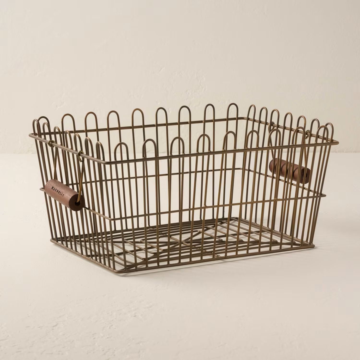 Vintage Inspired Wire Locker Basket | Magnolia