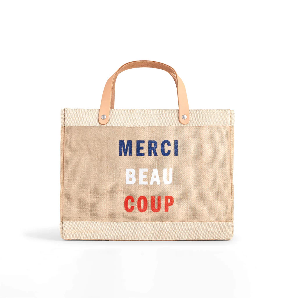 Petite Market Bag in Natural for Clare V. “Merci Beau Coup” | Apolis