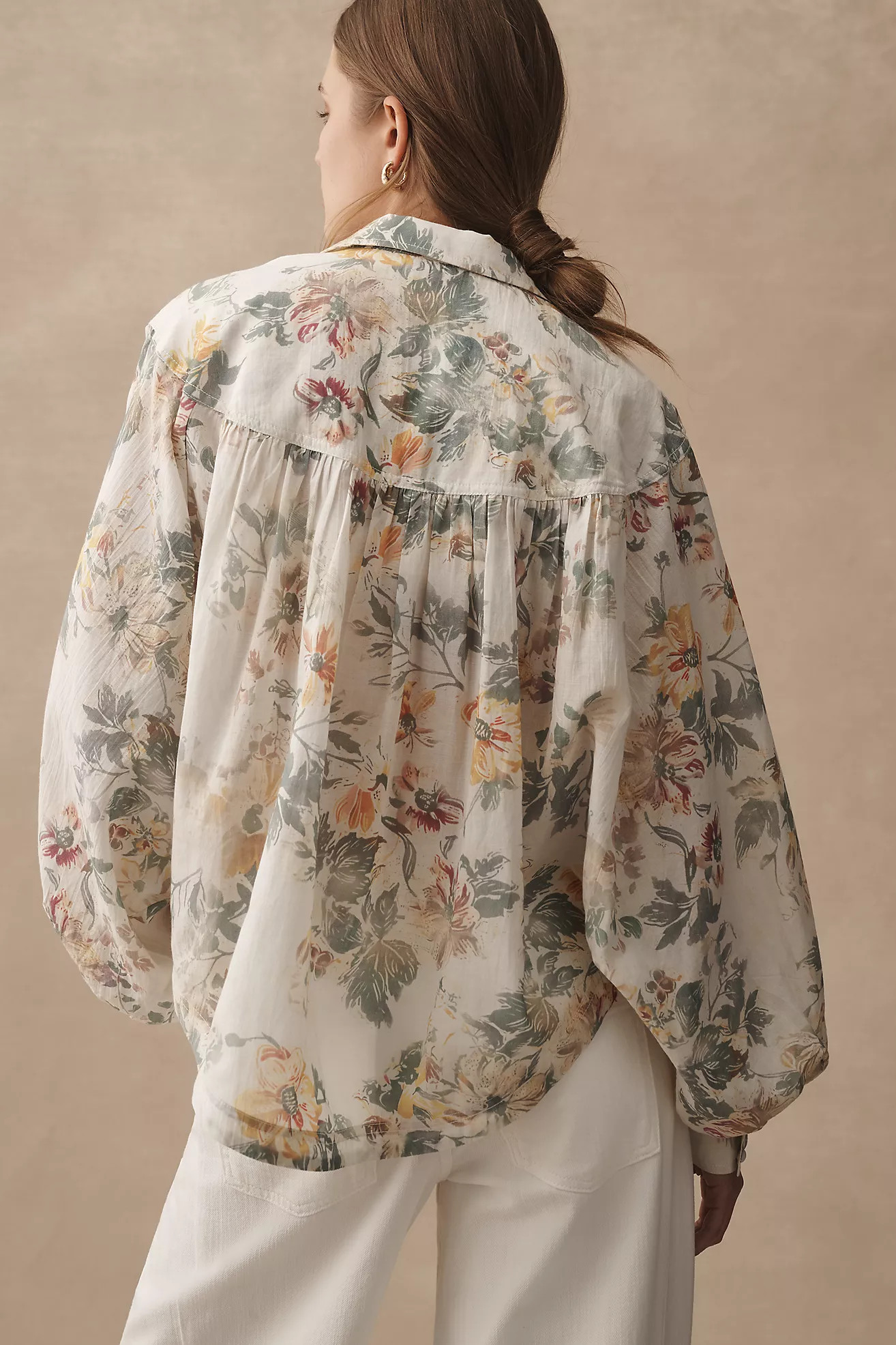 Pilcro Batwing Yoke Blouse | Anthropologie (US)