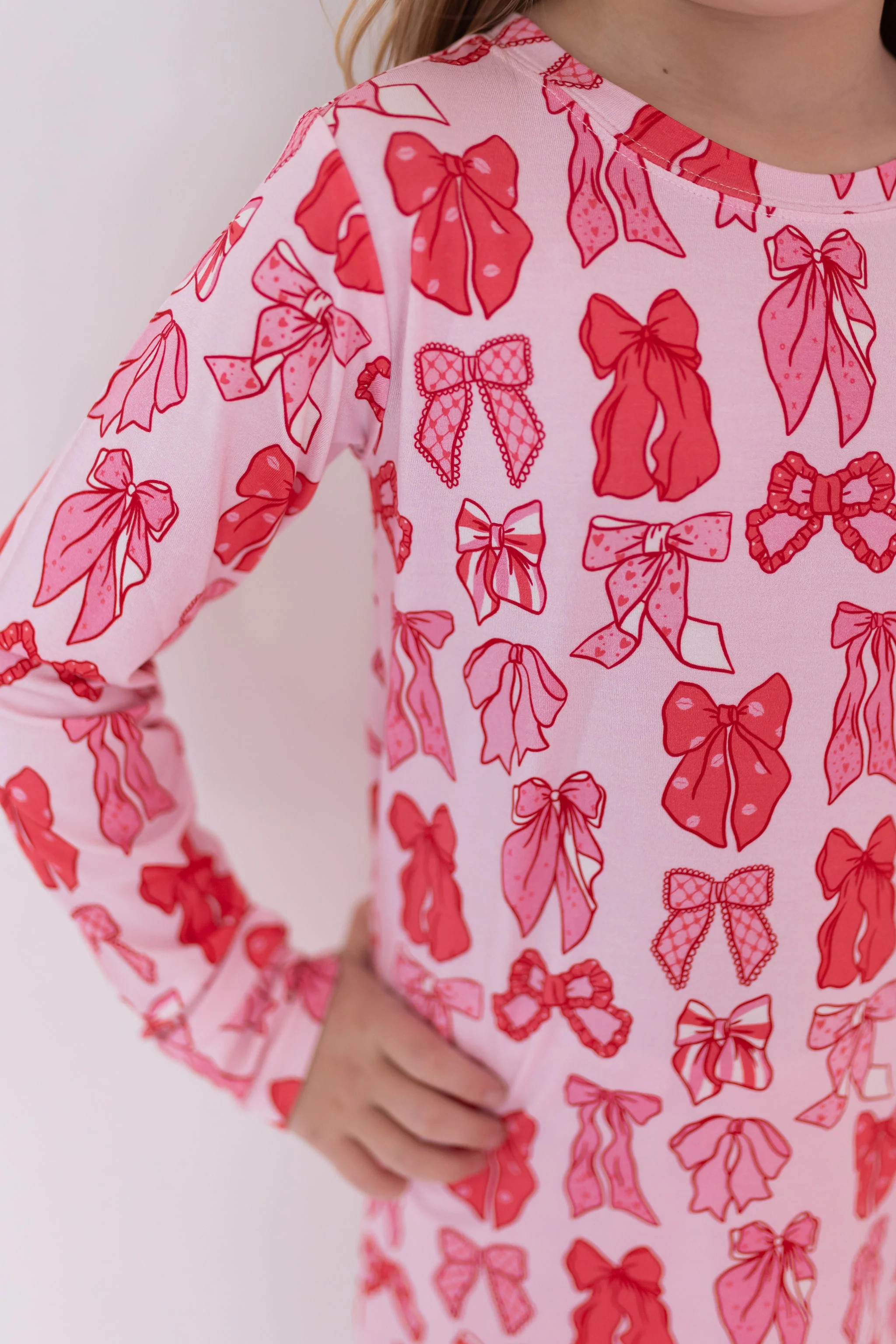 Valentine's Bow Two Piece Set | In My Jammers