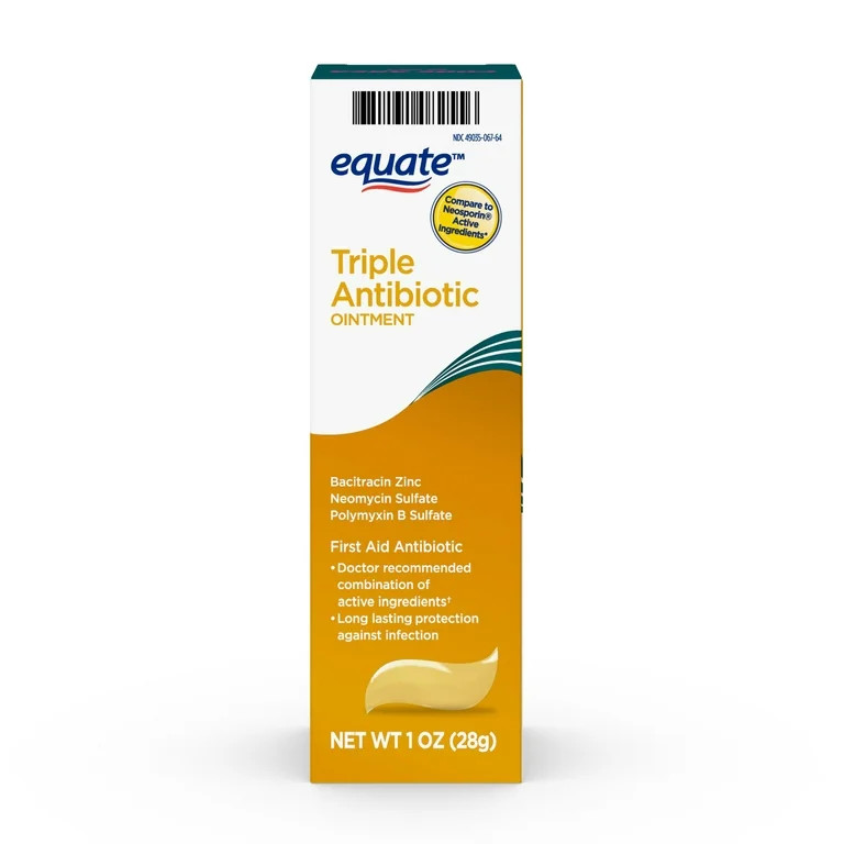 Equate Triple Antibiotic First Aid Ointment, Infection Protection, 1 oz , Compare to Neosporin\u0... | Walmart (US)