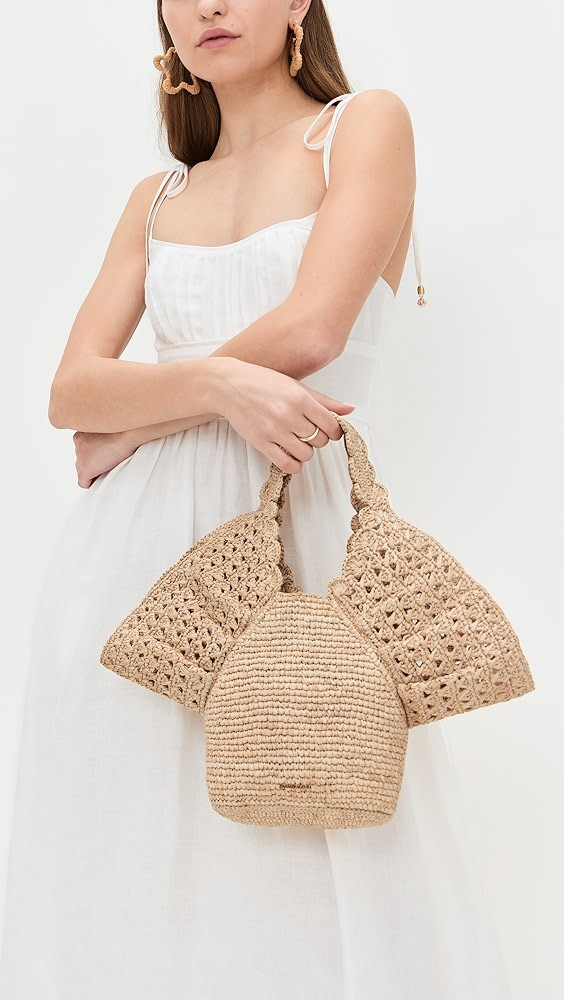 Zimmermann Zimmermann Raffia Bucket Bag | Shopbop | Shopbop