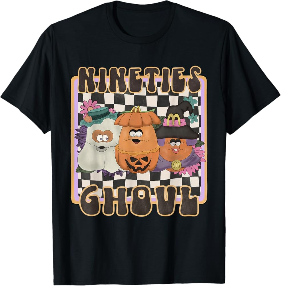 Nineties Ghoul Chicken Nugget Halloween 90's Nostalgia Women T-Shirt | Amazon (US)