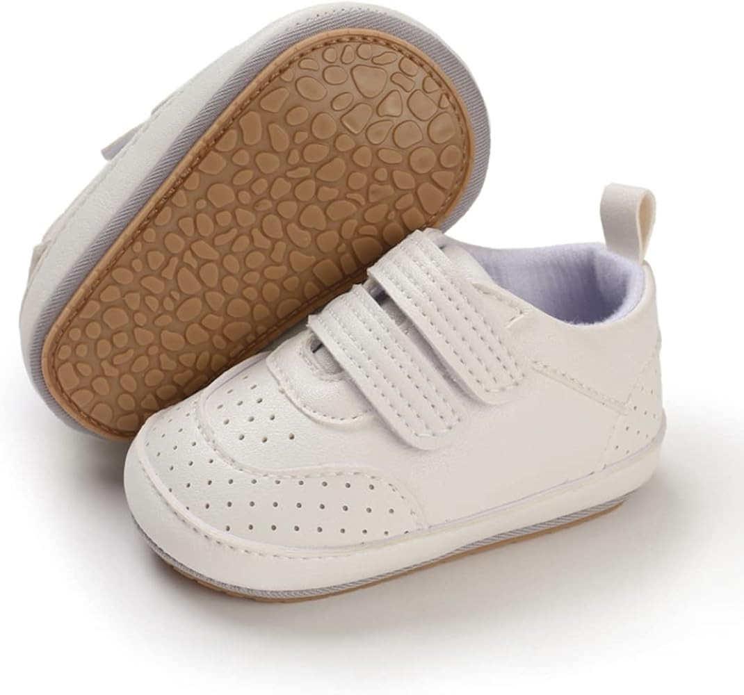 E-FAK Baby Shoes Boys Girls Infant Sneakers Non-Slip Rubber Sole Toddler Crib First Walker Shoes | Amazon (US)