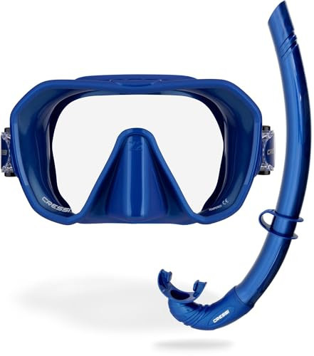 Cressi Z2 & Corsica Free Mask & Snorkel Kits, Blue Metal | Amazon (US)