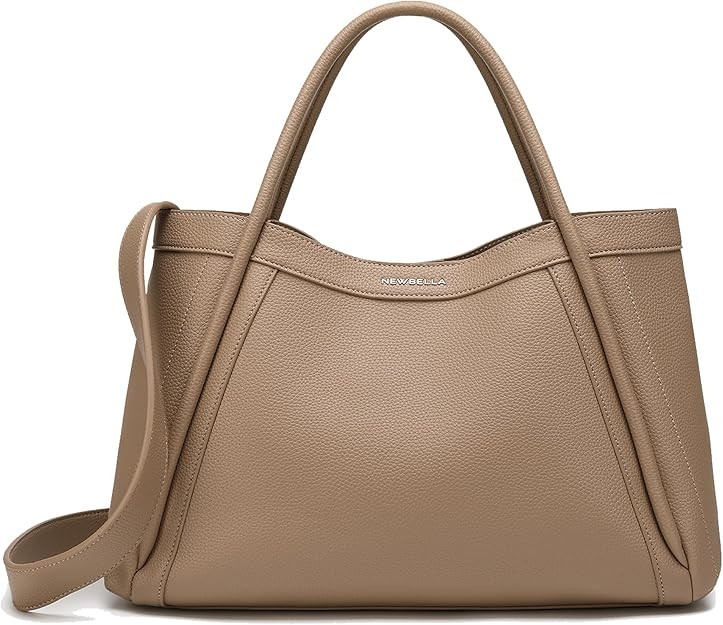 NEWBELLA Tote Bag for Women, Vegan Leather Crossbody Shoulder Bag, Top Handle Satchel Purse for W... | Amazon (US)