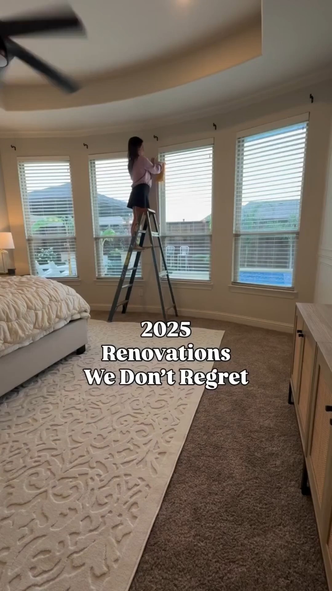 ✨🩷 Renovations don’t always have to be full bedroom makeovers. For this one it was more of an aesthetic enhancements to make it more functional, appealing, or modern. Curved windows can have one curtain rod with the right tools! 🩷

Home improvement. Home renovation. DIY home. DIY project. Curtains. Bedroom makeover. Bedroom curtains. Best of 2025. Bedroom design. Home hacks. 


#LTKselfcare #LTKHome #LTKdayinmylife