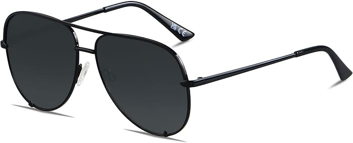 Oversized Aviator Sunglasses for Women Men Big Large Shades | Amazon (US)