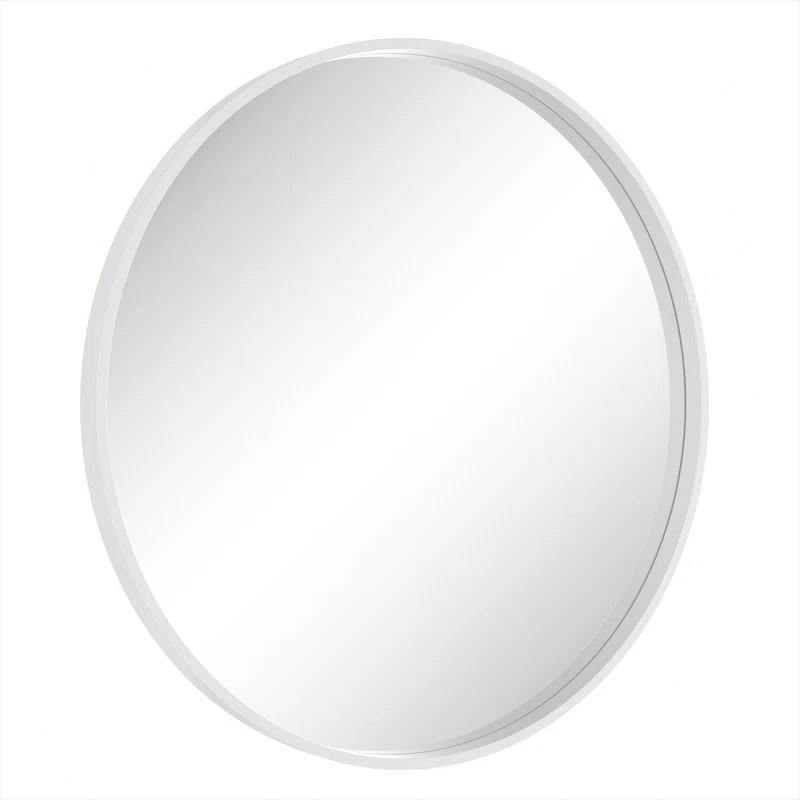 Karrina Accent Wood Round Mirror | Wayfair North America
