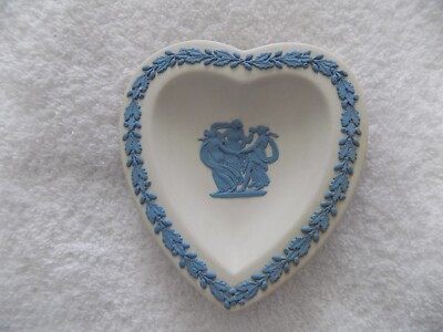 Wedgwood Jasperware Heart Shaped Trinket Dish blue | eBay US