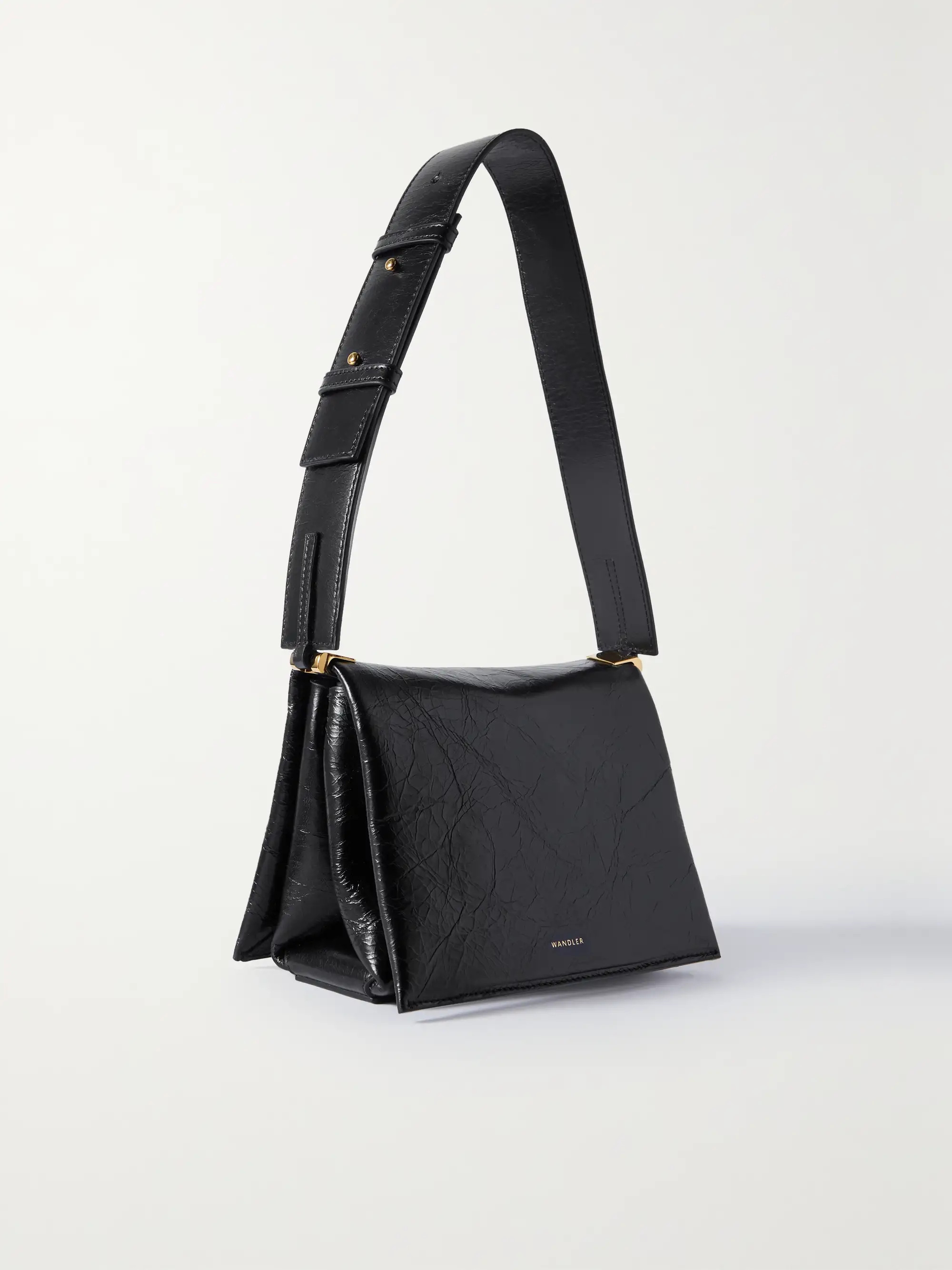 Uma Box cracked-leather shoulder bag | NET-A-PORTER APAC