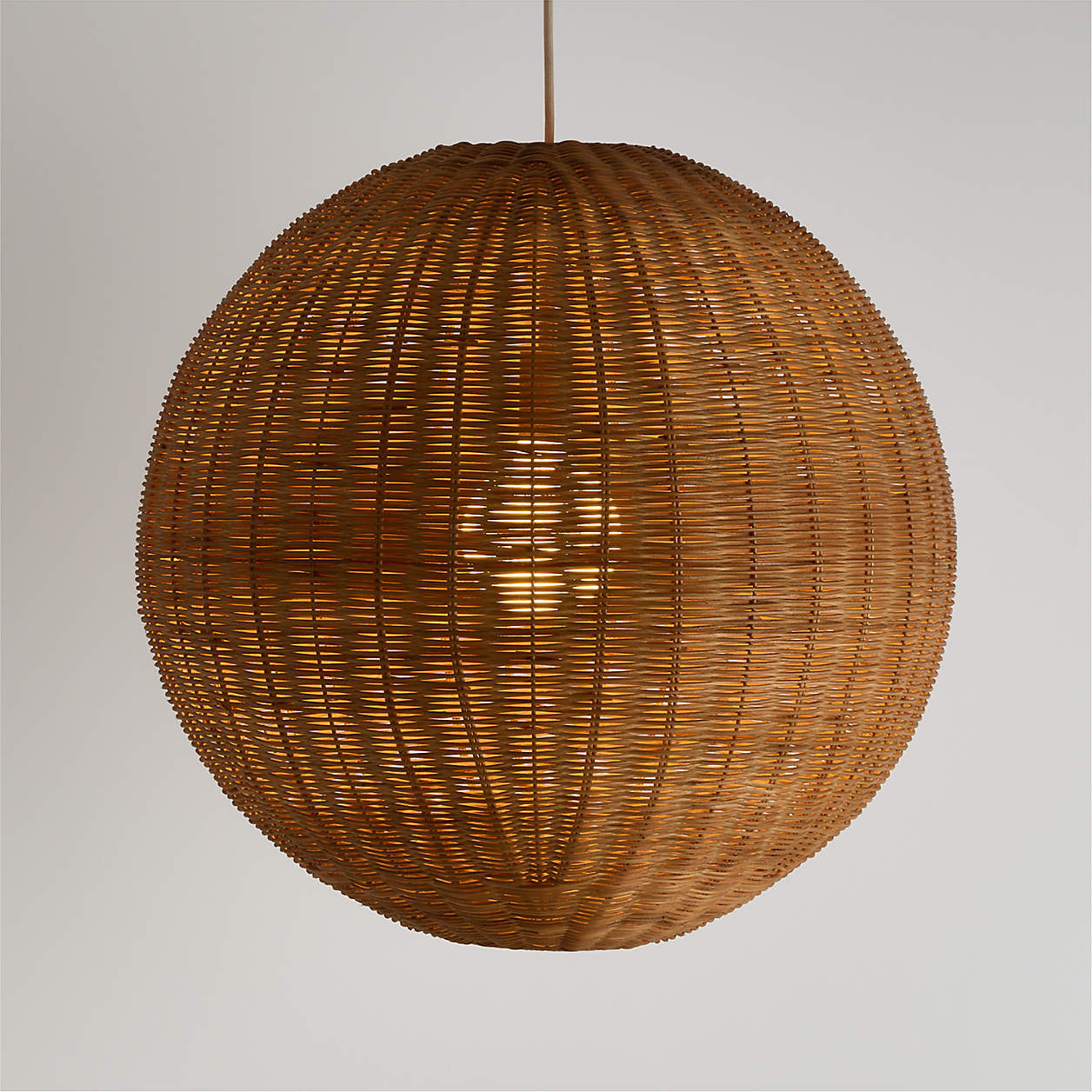 Sonder Woven Large Pendant Light | Crate & Barrel | Crate & Barrel