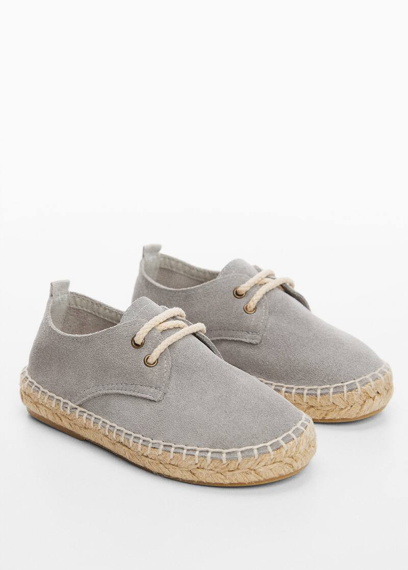 Laces suede espadrilles -  Teenage girl | Mango Teen USA | MANGO (US)