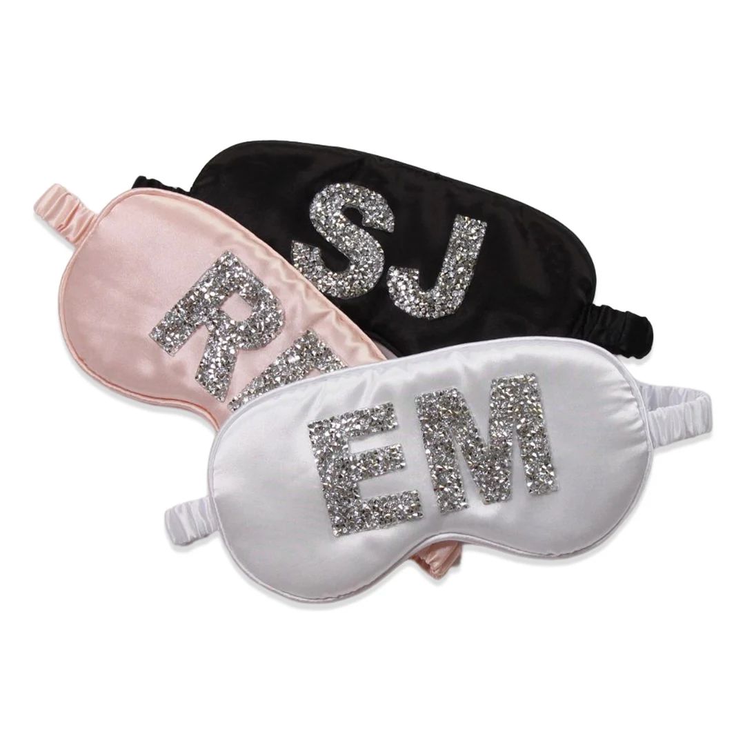 Personalized Sleep Mask SATIN - Bride Sleep Mask - Bridesmaid Gifts - Custom Personalized Gift Fo... | Etsy (US)