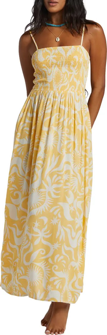 Billabong Sun Spell Smocked Maxi Sundress | Nordstrom | Nordstrom